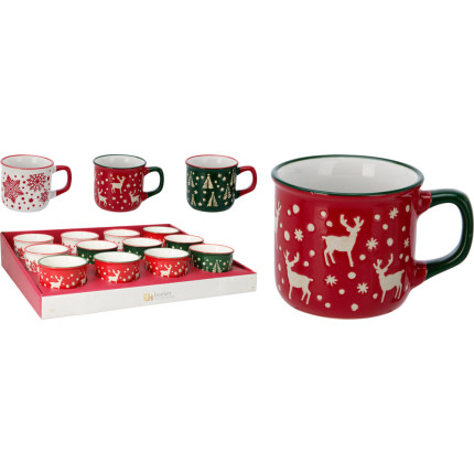 Mug Colorata in Ceramica Natalizia