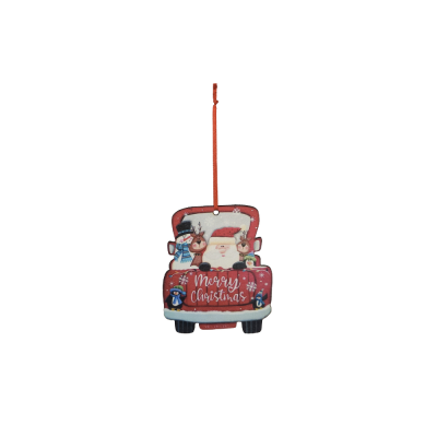 Decorazione Pick-up Babbo Natale in Legno (6 Pezzi)