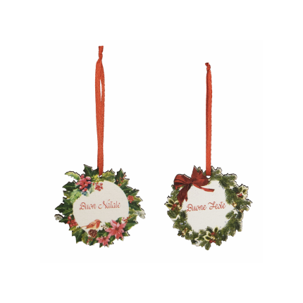 Tag Pendente Buon Natale (12 Pezzi) Tag Pendente Buon Natale (12 Pezzi)