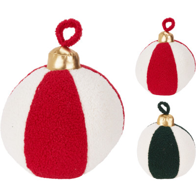 Cuscino Peluche Sfera di Natale 23cm