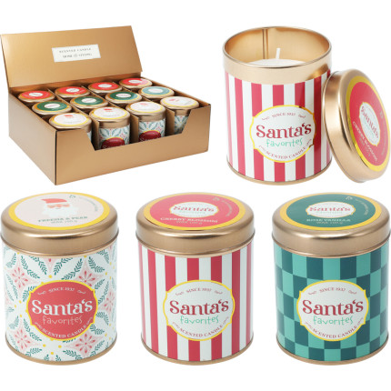 Candela Profumata Cilindrica in Latta Colorata