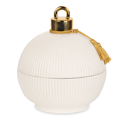 Candela Sfera di Natale con Nappa 20cm