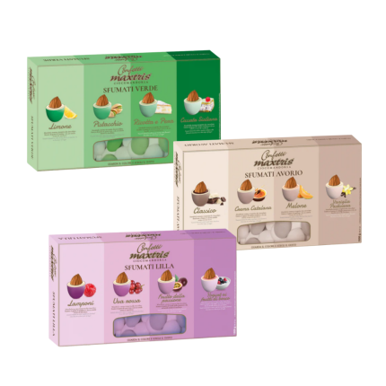 Confetti sfumati cioccolato e gusti assortiti Confetti sfumati cioccolato e gusti assortiti