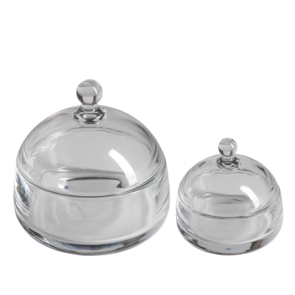 Potiche in Vetro con Coperchio Potiche in Vetro con Coperchio