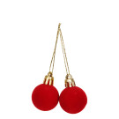 Palline di Natale in Velluto Pendenti 3cm (8 Pezzi)
