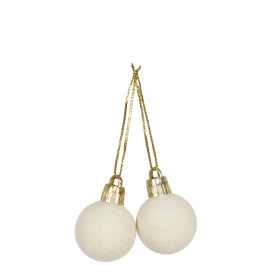 Palline di Natale in Velluto Pendenti 2cm (8 Pezzi) 2