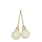 Palline di Natale in Velluto Pendenti 2cm (8 Pezzi)