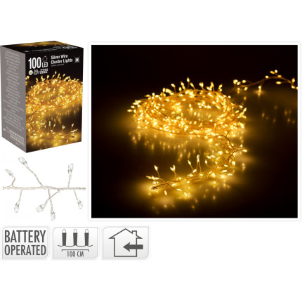 Filo Metal 100 Led Luce Calda Filo Metal 100 Led Luce Calda