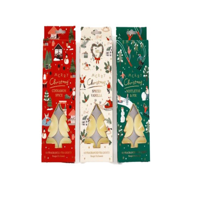 T-Lights con Confezione Natalizia (10 Pezzi)