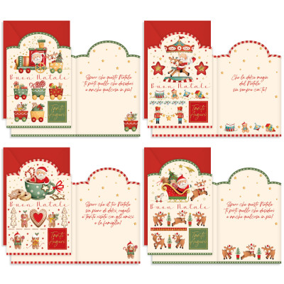Biglietto Babbo Natale Sagomato