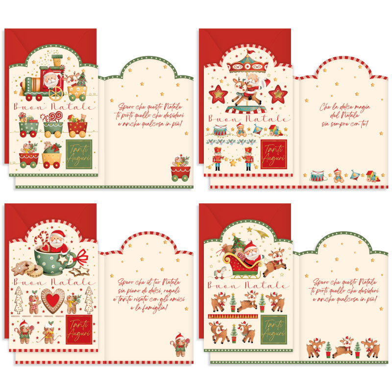 Biglietto Babbo Natale Sagomato