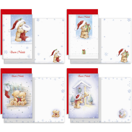 Biglietto Natalizio Orsi Nella Neve Biglietto Natalizio Orsi Nella Neve