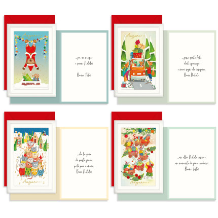 Biglietto Natalizio con Animaletti Biglietto Natalizio con Animaletti