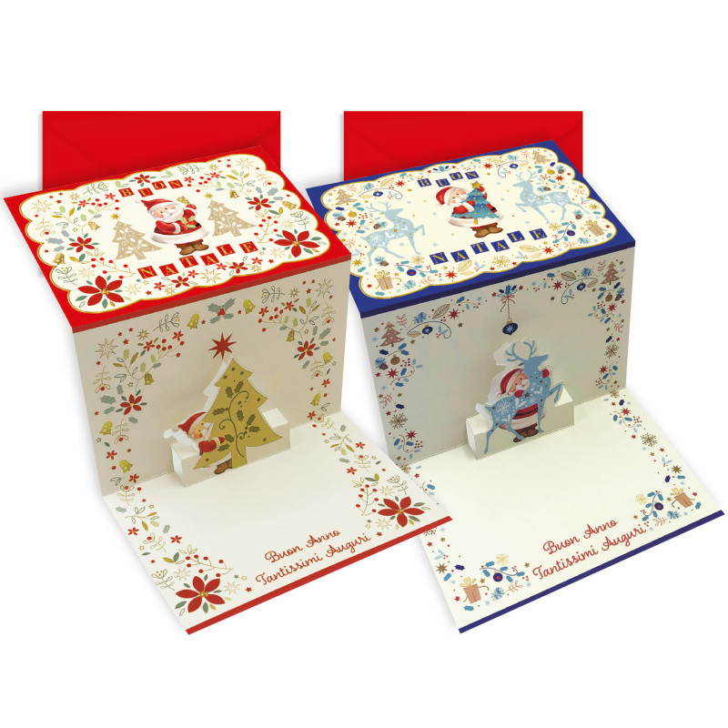 Biglietto Babbo Natale Pop Up