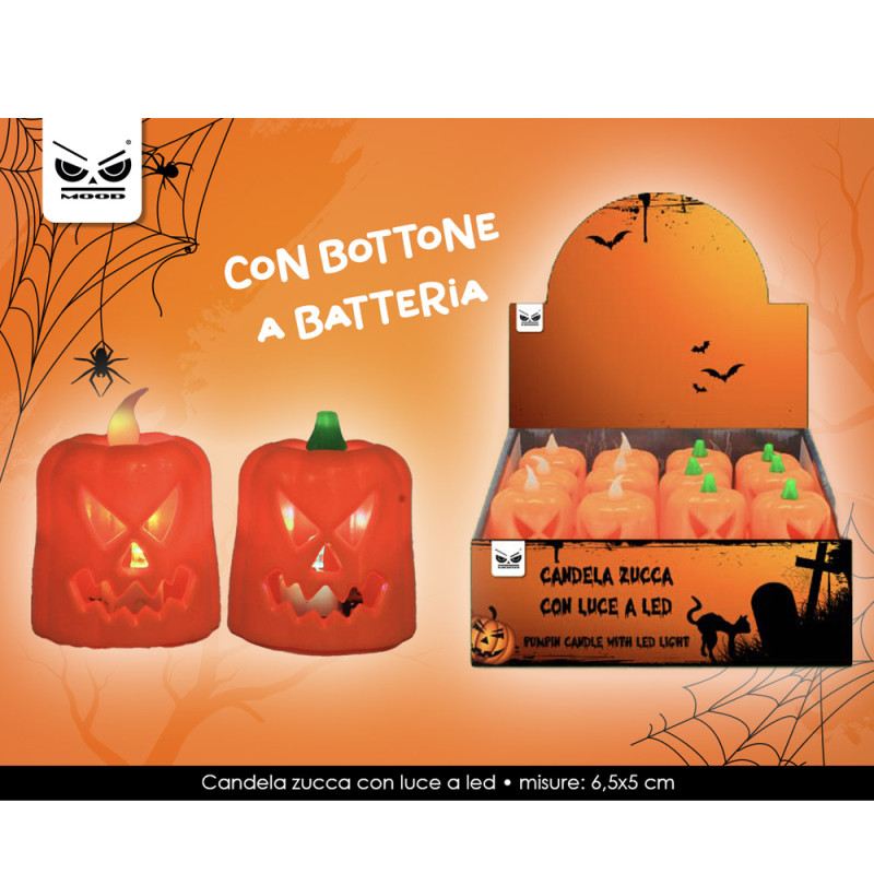 Candela a Forma di Zucca Led