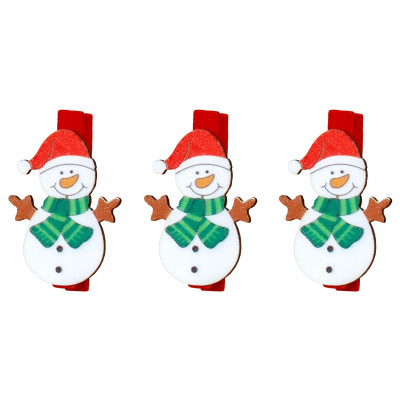 Mollettine Natalizie Pupazzo di Neve (6 Pezzi)