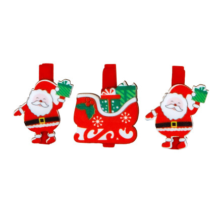 Mollettine Babbo Natale e Slitta (6 Pezzi) Mollettine Babbo Natale e Slitta (6 Pezzi)