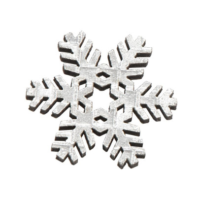 Fiocchi di Neve in Legno Sbiancato (36 Pezzi)