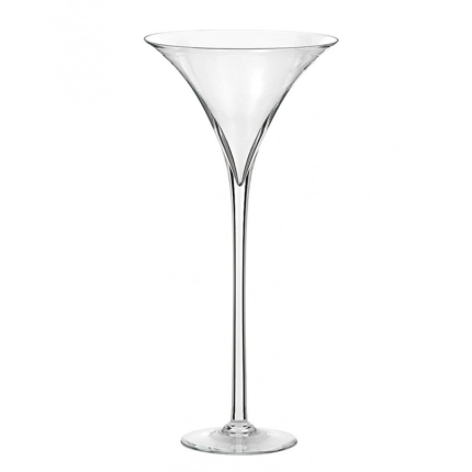 Vaso Coppa Martini in Vetro 50cm Vaso Coppa Martini in Vetro 50cm