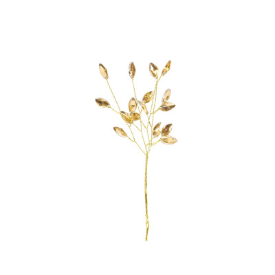 Rametto Con Gemme Oro 17cm (6 Pezzi)