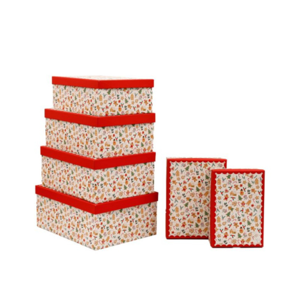 Scatola Rettangolare Pan di Zenzero Scatola Rettangolare Pan di Zenzero