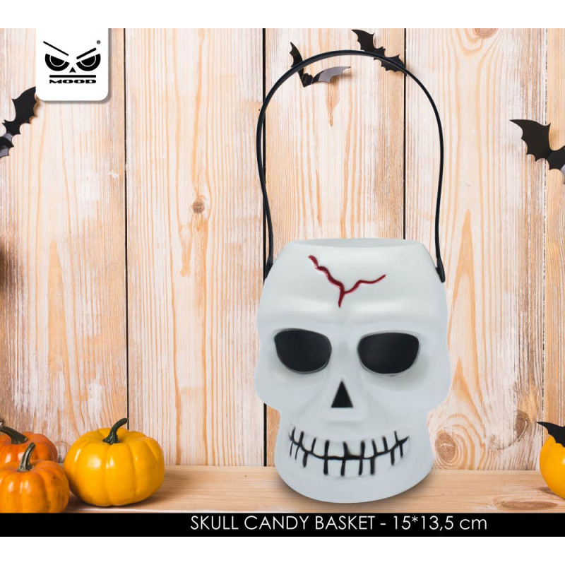 Cestino Portacaramelle a Forma di Teschio