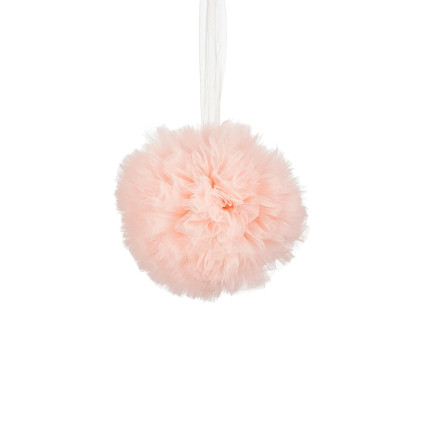 Sfera di Tulle Rosa Pendente 14cm