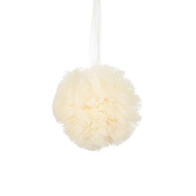 Sfera di Tulle Crema Pendente 2