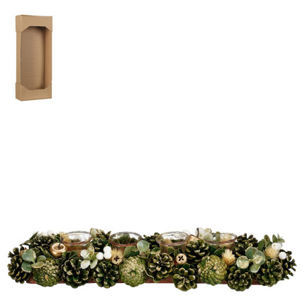 Portacandele con Pigne