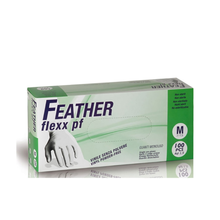 Guanti in Vinile Feather Flexx Reflexx (100 Pezzi)