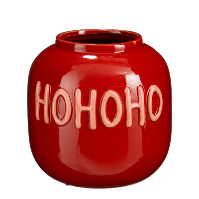 Vaso Rosso Natalizio Ho Ho Ho