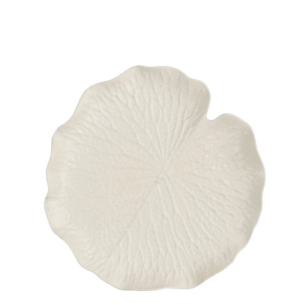 Piatto a Forma di Foglia Bianco