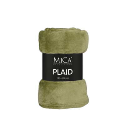 PLAID IN PILE VERDE