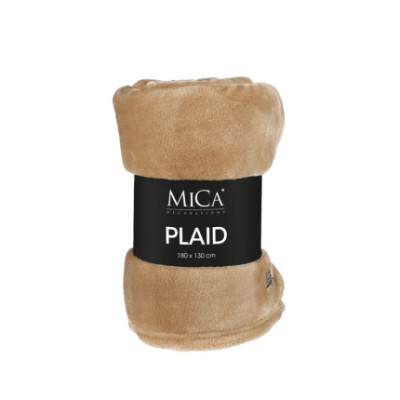 PLAID IN PILE MARRONE