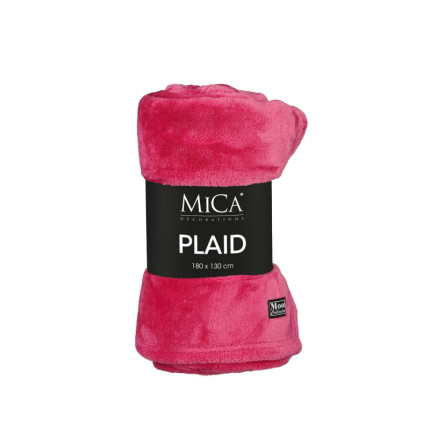 Plaid in Pile Fucsia