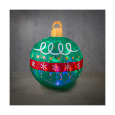SFERA GONFIABILE VERDE LED 120 CM