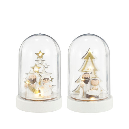 Cloche in Vetro con Natività