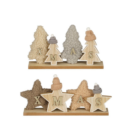 Decorazione in Peluche Scritta Xmas