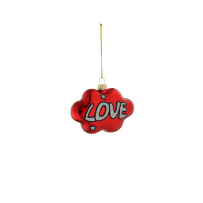 DECORO IN VETRO LOVE 