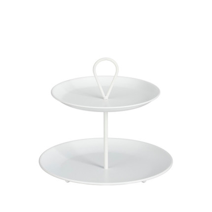 Alzatina Bianca in Metallo 24cm