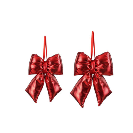 Fiocco Imbottito Rosso Pendente