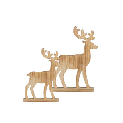 Cervo Decorativo in Legno
