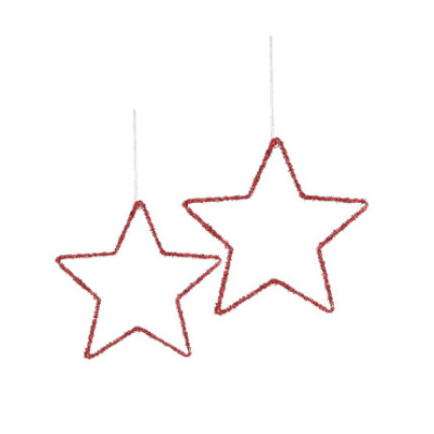 STELLA PENDENTE ROSSA