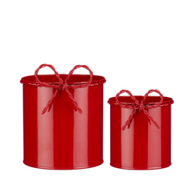 PORTAVASO ROSSO CON FIOCCO