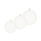 Pallina di Natale Infrangibile Opaca Bianca