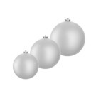 Pallina di Natale Infrangibile Opaca Argento
