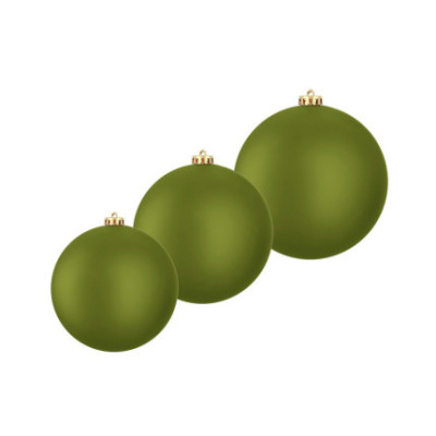 PALLA DI NATALE INFRNAGIBILE  OPACA VERDE