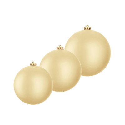 PALLA DI NATALE  INFRANGIBILE OPACA ORO
