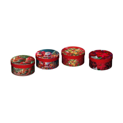 Scatola Fantasia Rossa Natale 11cm