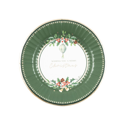 Piatti in Carta Merry Christmas To You (8 pezzi) 2